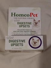 HomeoPet Feline Digestive Upsets Liquid Unopened Natural Healthy Cats 450 Drops