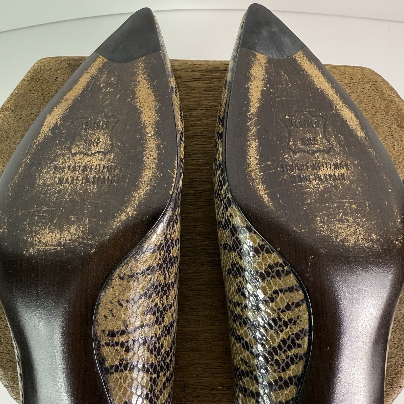 Womens Stuart Weitzman Python Snakeskin Leather K… - image 10