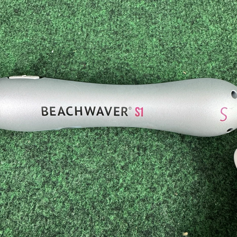 Beachwaver S1 Ceramic Dual Rotating Curling Iron Black & Silver Model BW1136S1 - Image 2 of 4