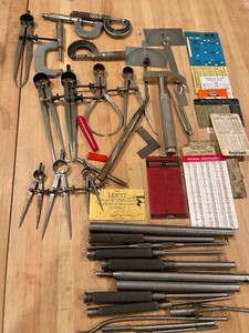 Huge Lot Of vintage Machinist Machinists Tools. etc. See All Photos. 