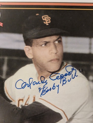 Orlando Cepeda signiert 2016 Topps 5 x 7 Karte HOF Beckett gekapselt - Bild 2 von 3