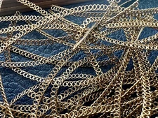 1 Oz Vintage Thin Gold Bendable Loop Connector Findings Jewelry Making Lot