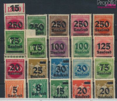 Francobolli Tedesco Empire 1922 Lavoratori - Edizione Completa 238-245 - MNH ** - Prophila Collection