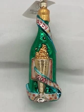 Vintage NEW Christopher RADKO 1999 2001 CHEERS Glass Ornament 99-285-1 Poland