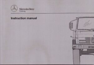 Unimog 427 437 U1400 - U2450L Instruction Manual Operating Instructions