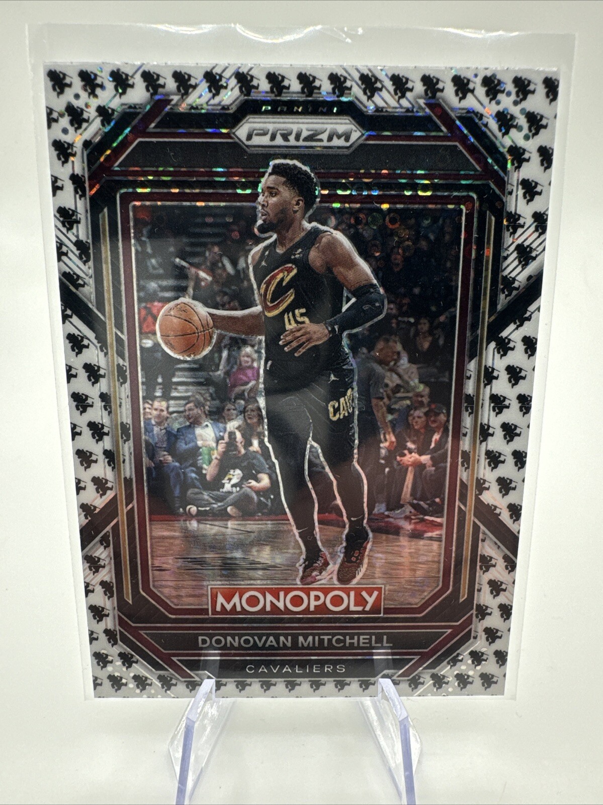 2022-23 Panini Prizm Monopoly Running Mr. Monopoly Donovan Mitchell SSP Cavs