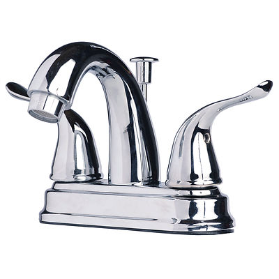 Contemporary Bathroom Vanity Sink 4'' Centerset Lavatory Faucet Chrome Finish
