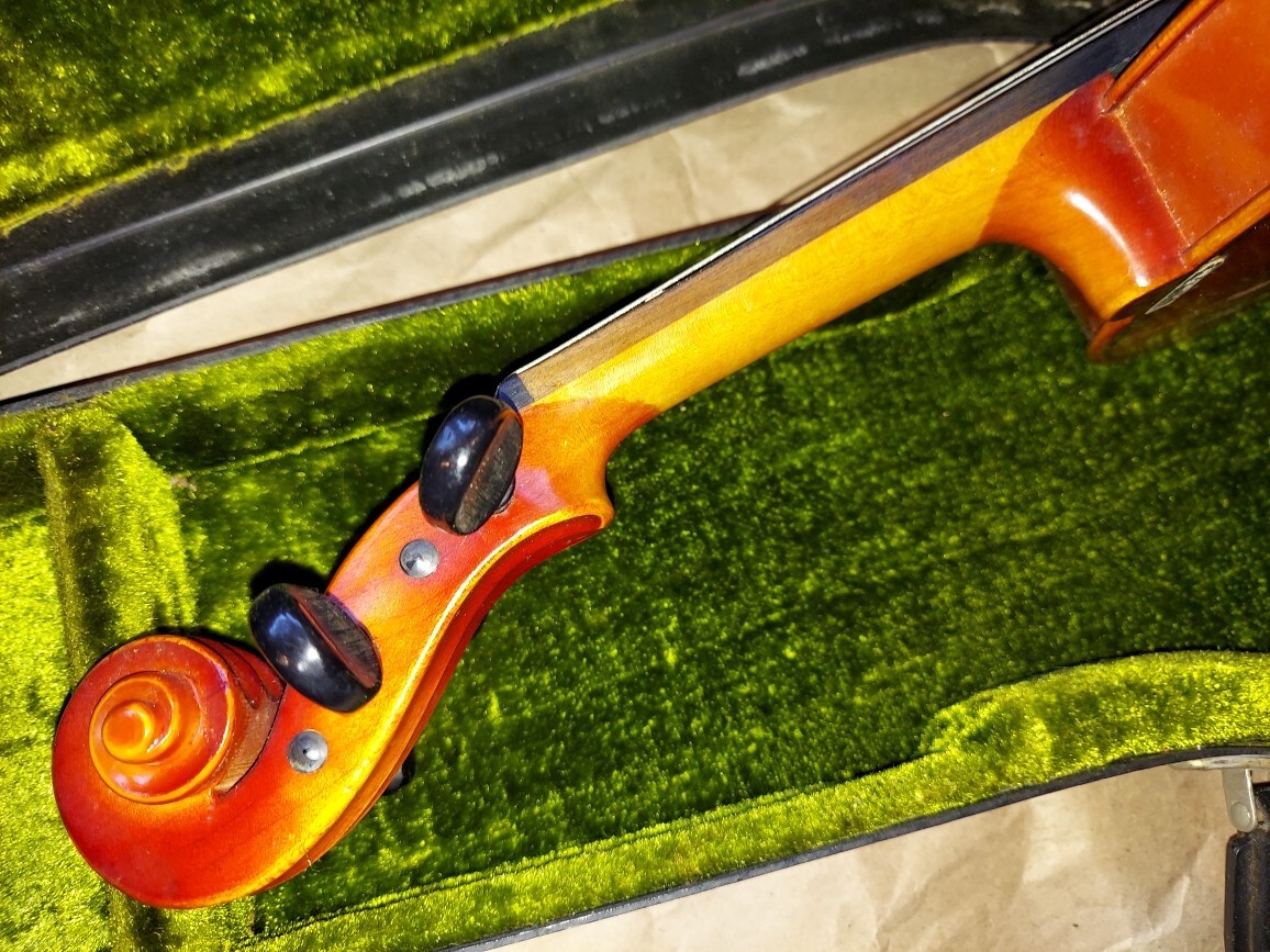 Masakichi Suzuki model 102 sized 3/4 violin, Japan, Vintage, with case, Cracked | eBay Masakichi Suzuki model 102 sized 3/4 violin, Japan, Vintage, with case, Cracked | eBay
