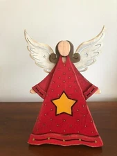Plywood Dimensional Angel Decor Holiday Christmas Transpac Imports