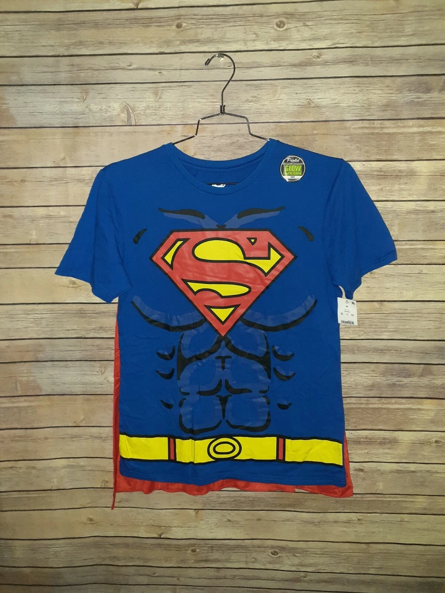 Mens superman shirt with cape 2025