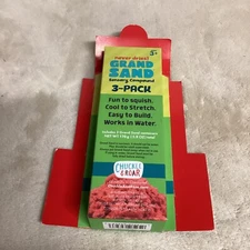 Sealed Chuckle & Roar Grand Sand 3 Pack Sensory Art Squish/Stretch/Build/Mold