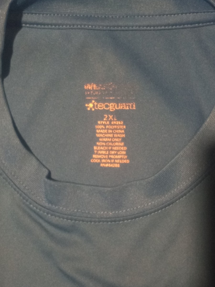 Lot Of 3 ~ Tecguard Blue 100% Polyester Shirts 2XL ~ Used | eBay
