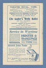Margot Fonteyn "HAMLET" Robert Helpmann / Sadler's Wells Ballet 1942 Program