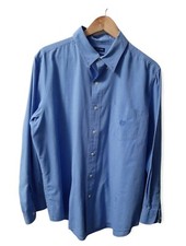 Lot of 3  Men's Size Large Dress Shirts Long/ Short Sleeve Multi Brand Pre Owned