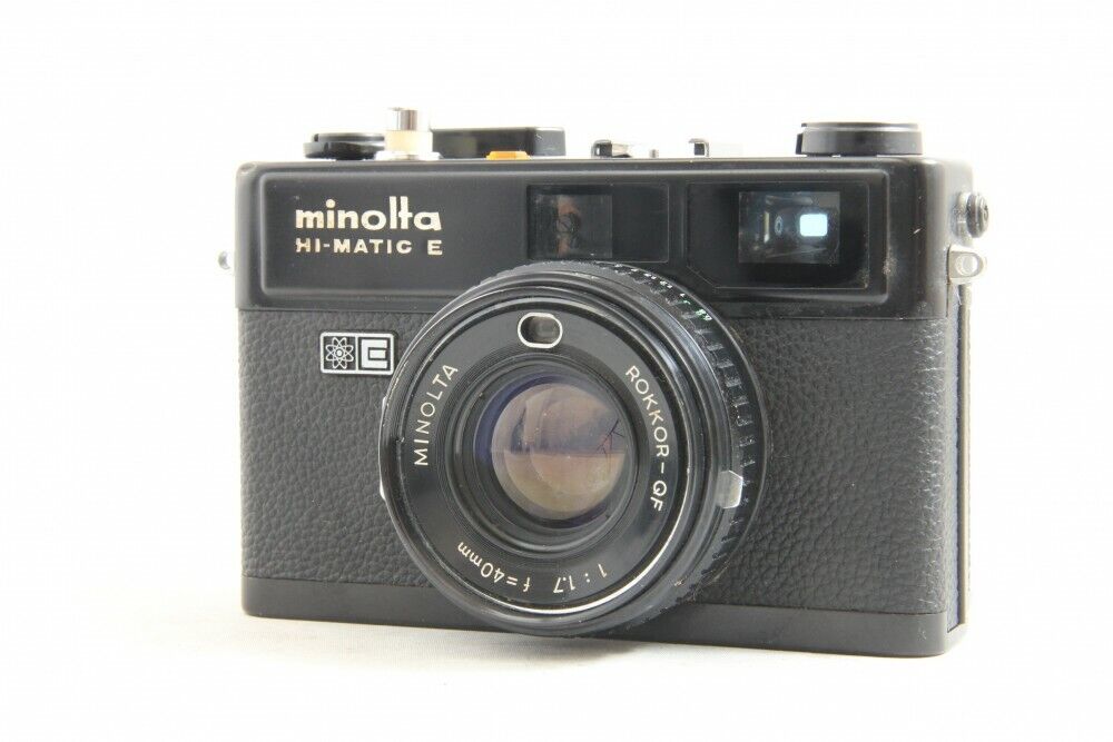 Minolta Hi-Matic E Black Rangefinder Film Camera from Japan Minolta Hi-Matic E Black Rangefinder Film Camera from Japan