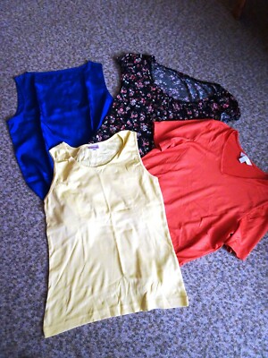 2 Tops u. 2 Stretch T-Shirt, Gr.M, 38/40 u.a. Biaggini/TCM,neuwertig