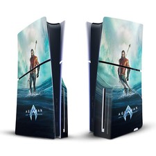AQUAMAN AND THE LOST KINGDOM GRAPHICS VINYL SKIN FOR SONY PS5 SLIM DISC CONSOLE