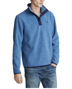 ralph lauren fleece mockneck pullover