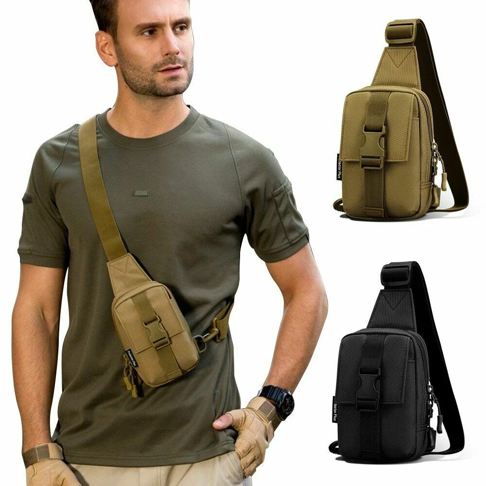 Tactical Chest Bag Military Trekking Pack EDC Sports Bag Shoulder Bag  Crossbody