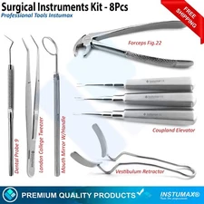 Dental Orthodontic Extraction Forceps Surgical tools Microsurgery Tooth Probes