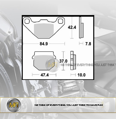 FOR PEUGEOT KISBEE () 100 FROM 2012 TO 2015 PAIR FRONT BRAKE PADS BRAK