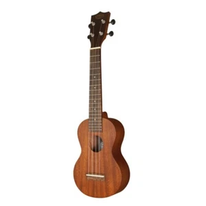Kiwaya KSU-1L Long Neck Soprano Ukulele with Soft Case Easy to Play Mahogany