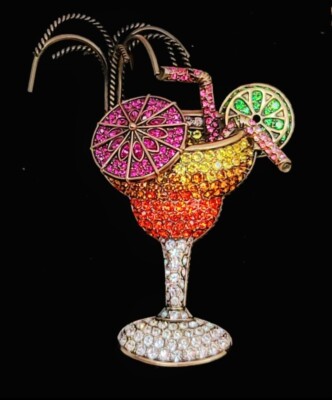 Heidi Daus ''OH MY MAI TAI'' cocktail Pin