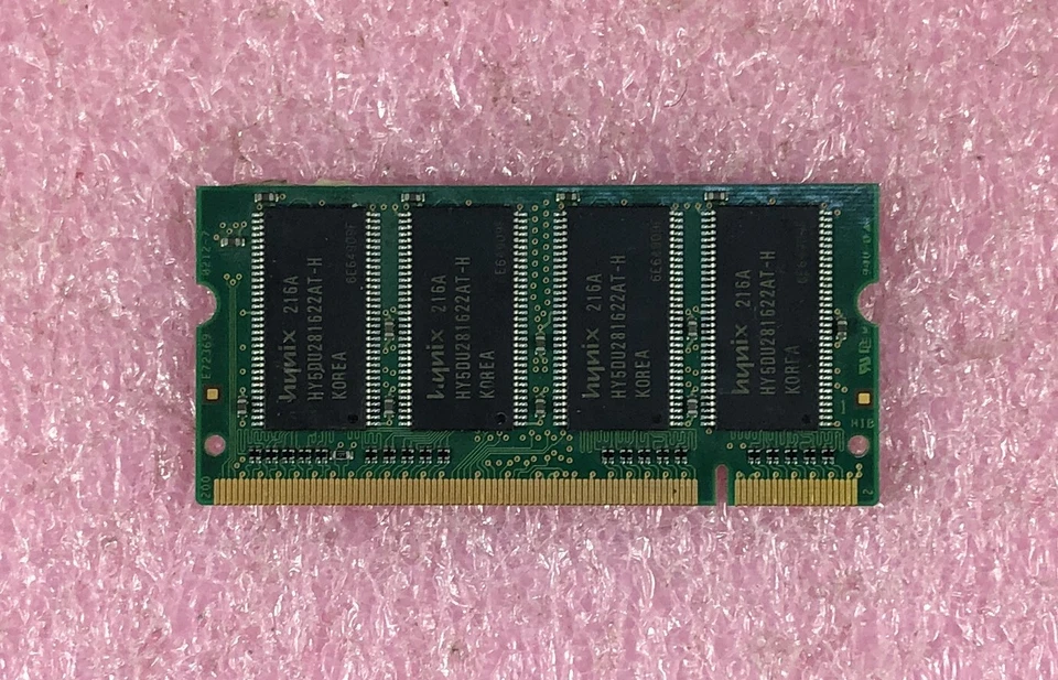 128MB HYNIX DDR-266  PC2100S  NON-ECC SODIMM MEMORY RAM - HYMD116M645A6-H - Image 2 of 2