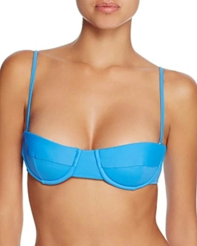 Top de bikini con aros Milly 262776 para mujer Maxime traje de baño talla mediana cielo Foto 2 de 2