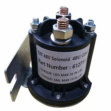 EZgo TXT Golf Cart Part 4 Terminal Solenoid Electric 48 Volt 2010up TXT 612711