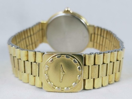 Authentic Longines Conquest Men's Gold Plated Day-Date Swiss Quartz Watch - Picture 9 of 10