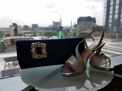 Nina Kalie-C New Navy Luster Clutch