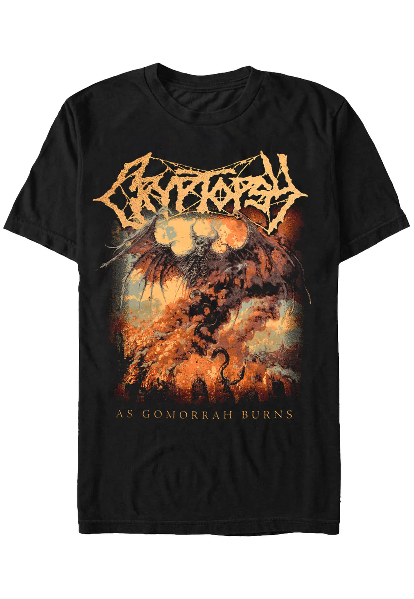 Cryptopsy Band Music For Lovers Black T-Shirt Cotton Full Size 