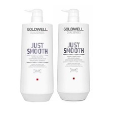 Goldwell DualSenses Just Smooth Shampoo and Conditioner Liter Duo 33.8 oz