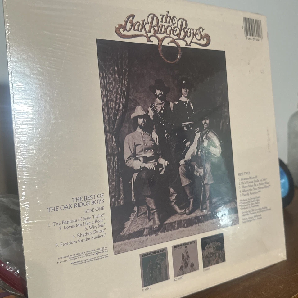 Vtg The Best of the Oak Ridge Boys Vinyl LP, Columbia Records, PC 35302 Sealed!! - Image 4 of 4