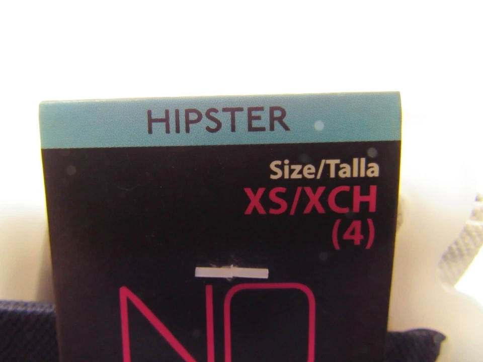 Nuevo paquete de 3 bragas hipster sin límites talla XS 4 gris azul azul nailon Foto 2 de 3