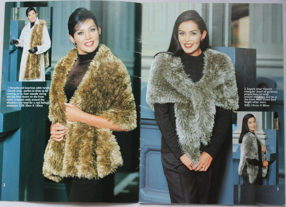 Patons 11 Ladies Accessories Knitting Patterns in Ostrich Book 2145 - Image 3 of 4