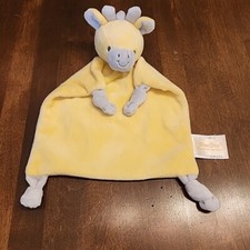 Dan Dee Baby Giraffe Lovey Blanket Plush Yellow  Gray Rattle Soft Dandee