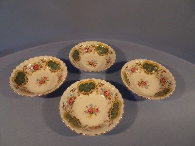 ROYAL ALBERT BERKELEY MUSTER, 3 BEEREN-/SORBETSCHALEN + EINE GRATIS, 1. QUALITÄT