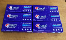 6 Crest 3D White Stain Eraser Icy Clean Mint 2.7oz toothpaste