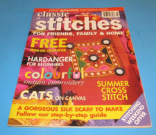 CLASSIC CROSS STITCH Magazine  July / August 2002  No. 27 Complete w/ Transfer