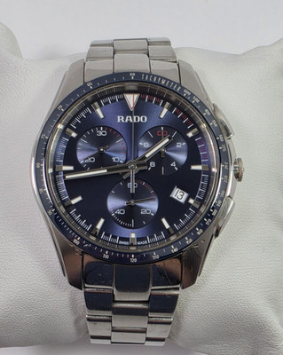 Rado Hyperchrome Quartz Chronograph Blue Dial Stainless Men's Watch R32259203