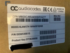 AUDIOCODES MEDIANT 800 GGWC00015 M800C-4LAN/ETH WAN/8FXS/6D NEW 