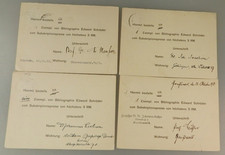 FUNDGRUBE = 4 Signatures of German Writers and Critics 1936 (132983)