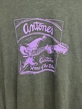 Vintage Antones Shirt Mens XL White 90s Home Of The Blues Portrait Art Jazz USA
