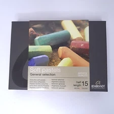 Rembrandt Royal Talens Soft Pastels - 15 Half Stick Basic Color Set