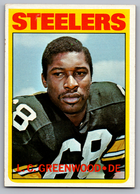 #ad 1972 TOPPS #101 L. C. GREENWOOD STEELERS ROOKIE $12.00