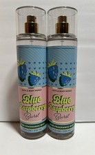 Bath  Body Works Blue Raspberry Burst, 2 Pack Fine Fragrance Mist Spray 8oz NEW
