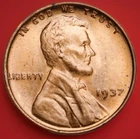 1937-P Choice Red BU Lincoln Wheat Cent “Best Value on eBay “ S&H W/Tracking