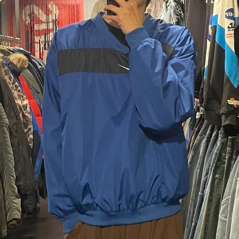 Nike Blue Sweatshirt XL with Black Stripe thumbnail 2
